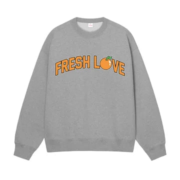 Fresh Love Logo Crewneck - Gray